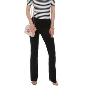 ECRU Womens Varick Bootcut Slim Stretch Pants Small Black Career Work Academia